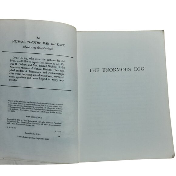 The Enormous Egg By Oliver Butterworth Illustrated By Louis Darling Scholastic E - Picture 8 of 12